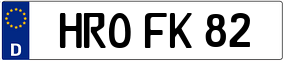 Truck License Plate